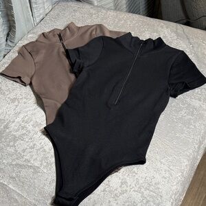 Black and Brown Women's Bodysuit